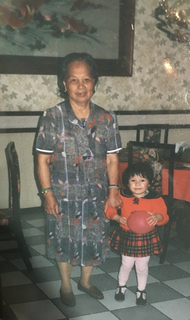 Irvine Program Associate Cathia Lan and her grandmother